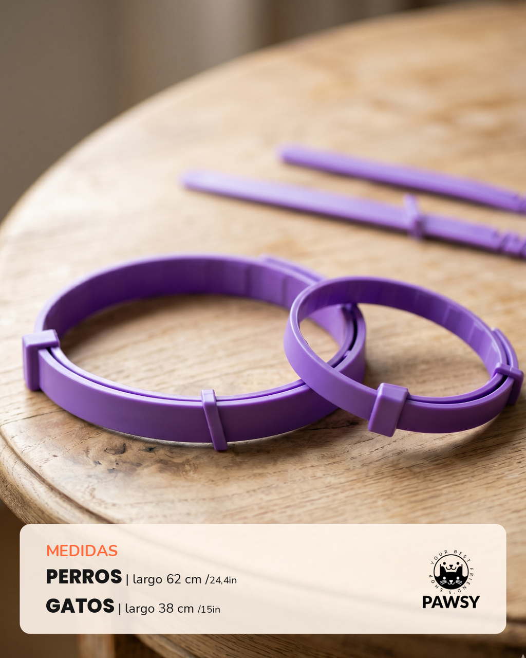 Collar Calmante Pawsy | Pack de 3 — Cuando Te Vas, Que Ninguno de los Dos Sufra