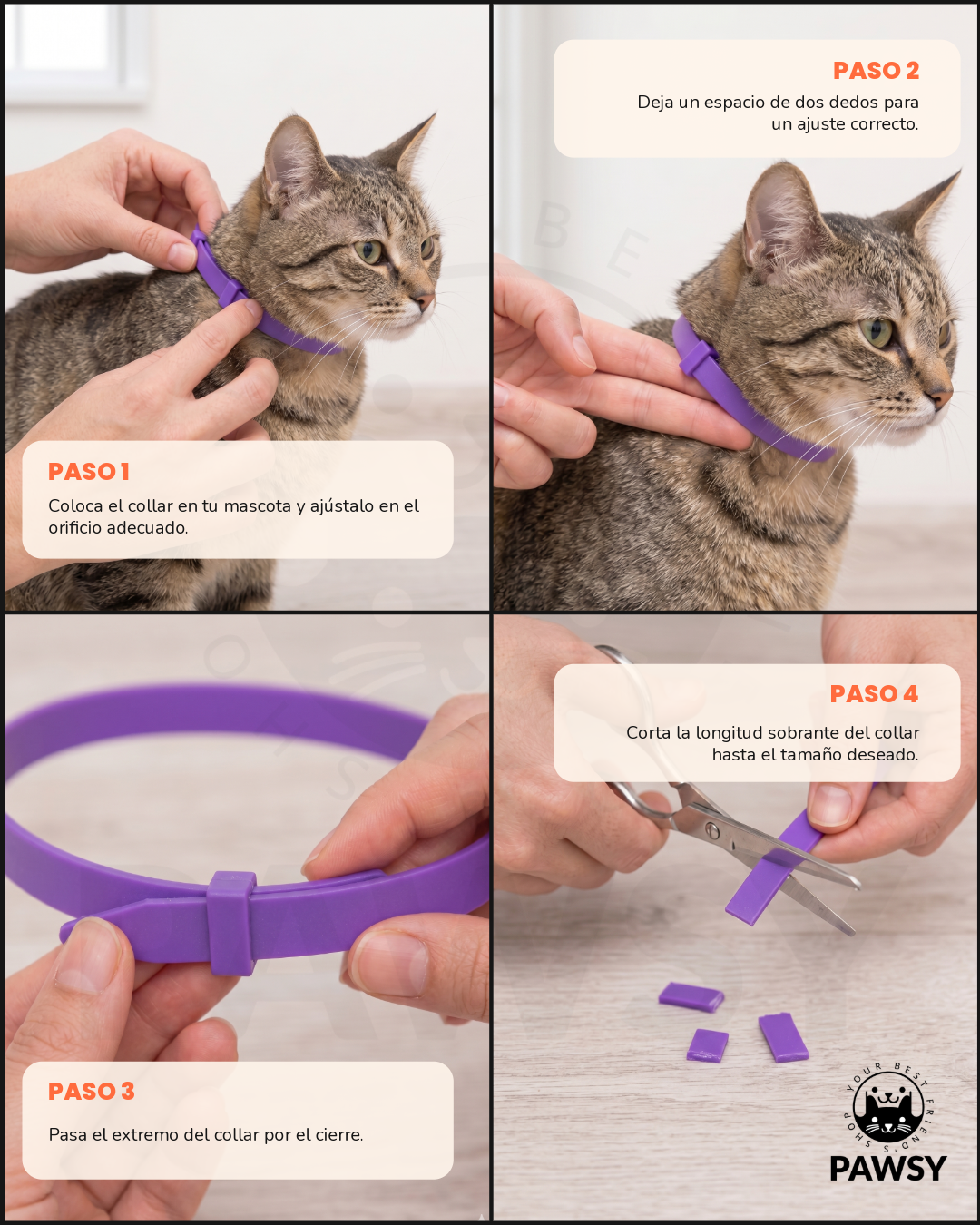 Collar Calmante Pawsy | Pack de 3 — Cuando Te Vas, Que Ninguno de los Dos Sufra