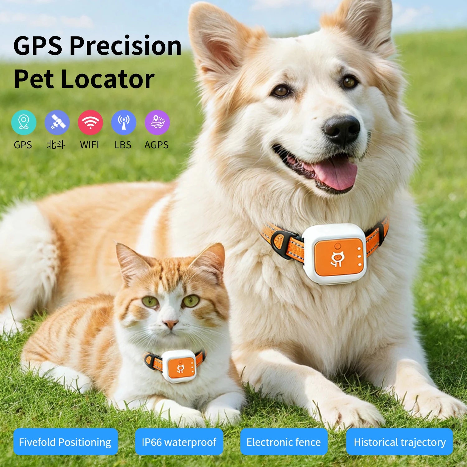 4G GPS Precision Positioning for Pets Dogs Cats Realtime GPS Tracking Electronic Fence App Based Wireless Dog Fence Collar