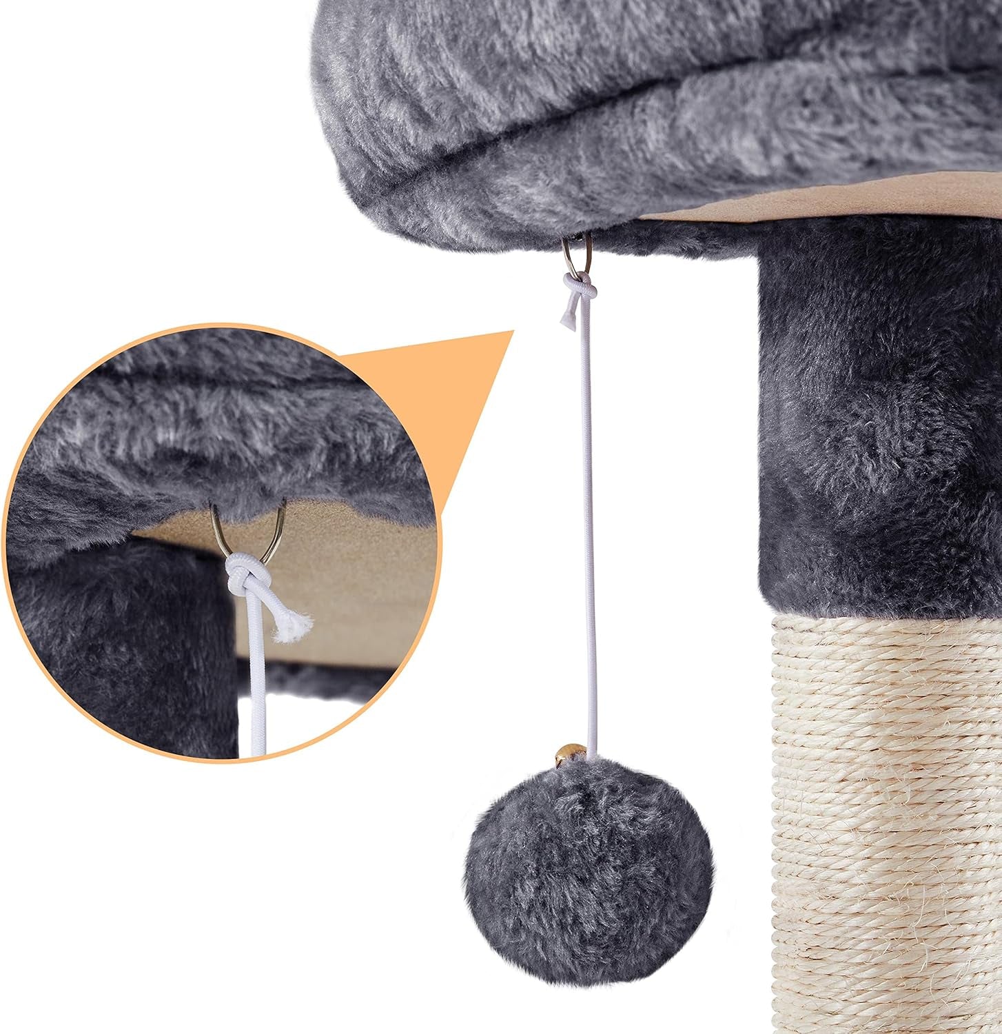 Cat Tree, 34In Cat Tower, Multi-Level Cat Condo with Extra Scratch Boards and Sisal Posts as Kitty Activity Center Pet Stand Tree for Indoor Kittens