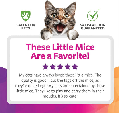 (3 Count) Skitter Critters Catnip Cat Toys - Gray/Cream, 3 Count