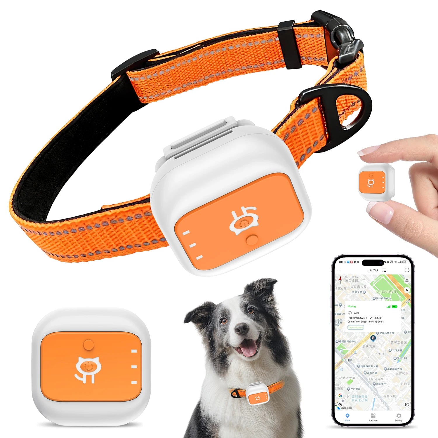 4G GPS Precision Positioning for Pets Dogs Cats Realtime GPS Tracking Electronic Fence App Based Wireless Dog Fence Collar