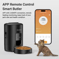 ROJECO 2L Automatic Pet Feeder Smart Cat Food Kibble Dispenser Button Version Smart Control Auto Dog Feeder for Cat Dog Supplies