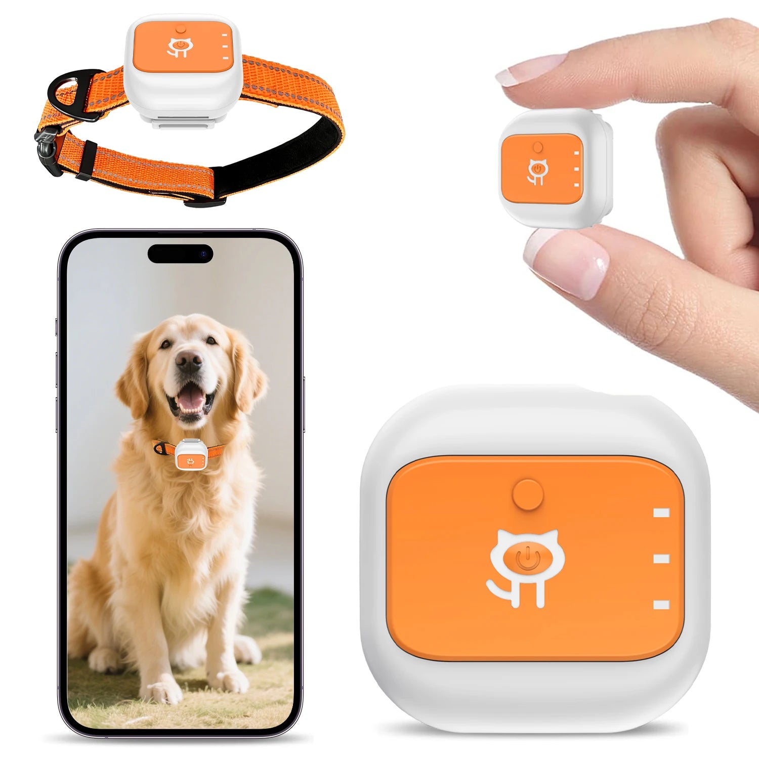 4G GPS Precision Positioning for Pets Dogs Cats Realtime GPS Tracking Electronic Fence App Based Wireless Dog Fence Collar